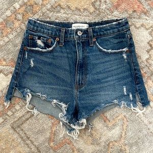 Abercrombie & Fitch High Waisted Mom Shorts worn once